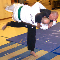 Master Fleck Practicing Judo